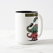 Tasse 2 Couleurs Laissons Commencer Le Parti (Devant droit)