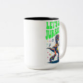Tasse 2 Couleurs Laissons Jurassic ! (Devant droit)