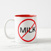 Tasse 2 Couleurs Lait interdit ! (Gauche)