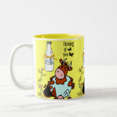 Tasse 2 Couleurs Lait jaune de la vache musquée (Gauche)