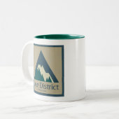 Tasse 2 Couleurs Lake District National Park Rustic (Devant gauche)