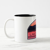 Tasse 2 Couleurs Lake George New York Red Sunrise (Gauche)