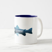 Tasse 2 Couleurs Lake Murray South Carolina Fish (Devant droit)