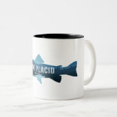 Tasse 2 Couleurs Lake Placid New York Fish (Devant droit)