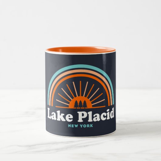 Tasse 2 Couleurs Lake Placid New York Rainbow (Centre)