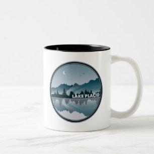 Tasse 2 Couleurs Lake Placid New York Réflexion