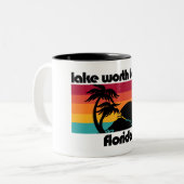 Tasse 2 Couleurs Lake Worth Beach Floride (Devant gauche)