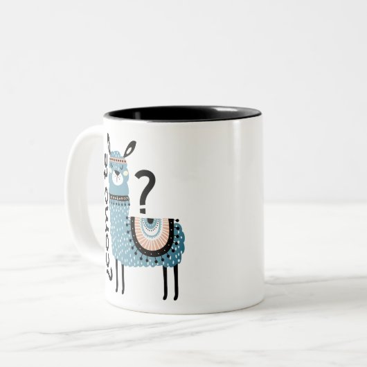 Tasse 2 Couleurs Lama de te de Como (Devant gauche)