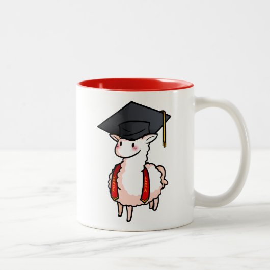 Tasse 2 Couleurs Lama d'obtention du diplôme (Droit)