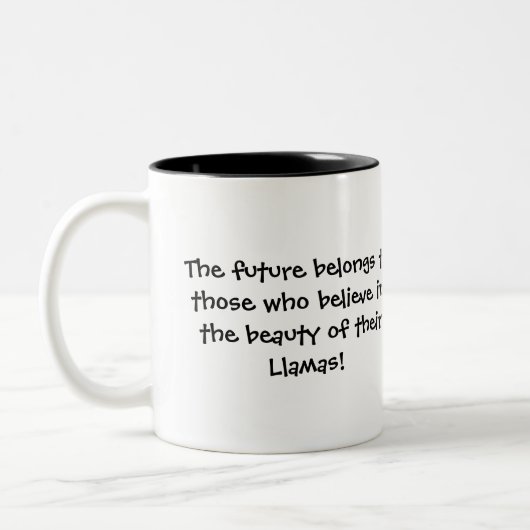 Tasse 2 Couleurs Lama d'obtention du diplôme (Gauche)