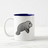 Tasse 2 Couleurs Lamantin mignon (Gauche)