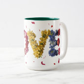 Tasse 2 Couleurs L'Amour Dans Les Fleurs (Devant droit)