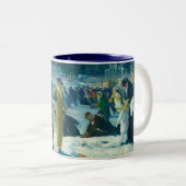 Tasse 2 Couleurs L'amour de l'hiver - par George Bellows (Devant droit)