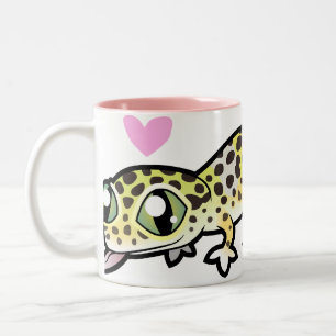 Tasse 2 Couleurs L'amour des geckos léopards