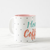 Tasse 2 Couleurs l'amour du café (Devant gauche)