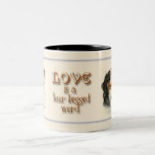 Tasse 2 Couleurs L'amour est… (Centre)