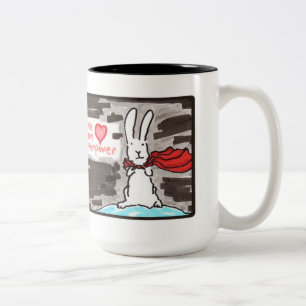 Tasse 2 Couleurs L'amour est la ma superpuissance