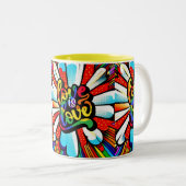 Tasse 2 Couleurs L'amour est l'amour (Devant droit)