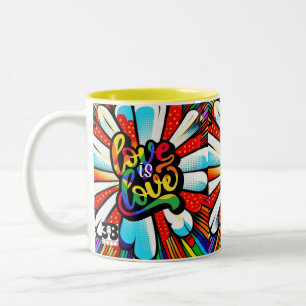 Tasse 2 Couleurs L'amour est l'amour
