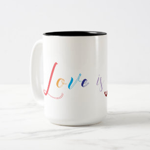 Tasse 2 Couleurs L'amour est l'amour