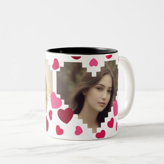 Tasse 2 Couleurs L'amour est partout (Devant droit)