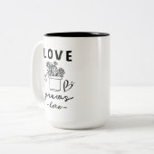 Tasse 2 Couleurs l'amour grandit ici (Devant gauche)