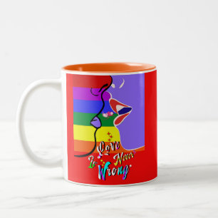 Tasse 2 Couleurs L'amour n'est jamais une mauvaise fierté