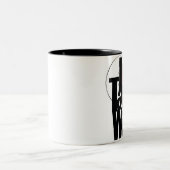 Tasse 2 Couleurs L'amour prend le travail (Centre)