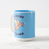 Tasse 2 Couleurs L'Ancien Oiseau Obtient Le Ver (Devant gauche)