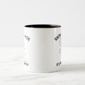 Tasse 2 Couleurs Langue des signes C'est assez pratique (Centre)