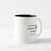 Tasse 2 Couleurs Langue du Facepalm (Devant droit)