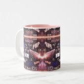 Tasse 2 Couleurs Langues de programmation Motif rose (Devant gauche)