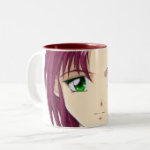 Tasse 2 Couleurs L'Anime et le Manga fait face (Devant gauche)