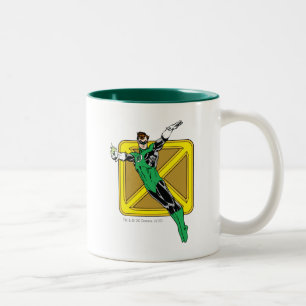 Tasse 2 Couleurs Lanterne verte avec l'arrière - plan