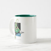 Tasse 2 Couleurs Lanterne verte et Terre (Devant gauche)