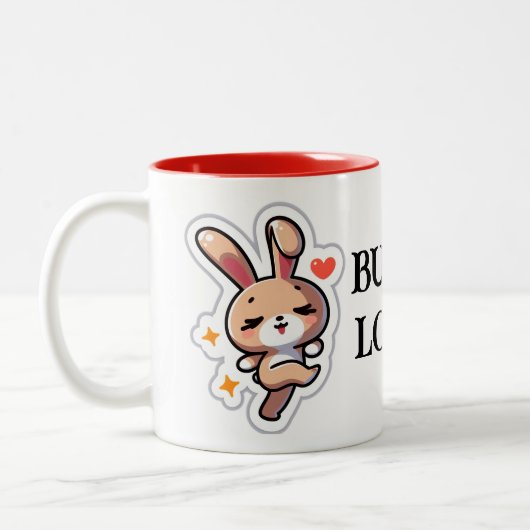 Tasse 2 Couleurs Lapin (Gauche)