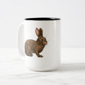 Tasse 2 Couleurs Lapin 2 (Devant gauche)
