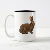 Tasse 2 Couleurs Lapin 2 (Gauche)