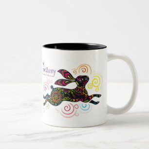 Tasse 2 Couleurs Lapin artistique