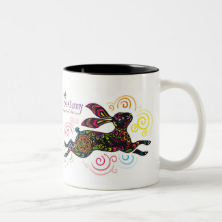 Tasse 2 Couleurs Lapin artistique