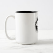 Tasse 2 Couleurs Lapin Blanc (Gauche)