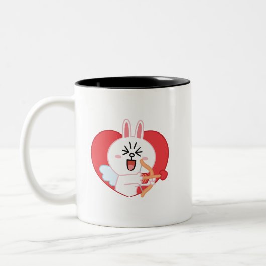 Tasse 2 Couleurs lapin Brown de coni (Gauche)
