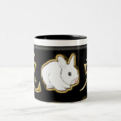 Tasse 2 Couleurs lapin de Chinois d'astro (Centre)
