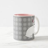 Tasse 2 Couleurs Lapin de Hotot (Devant droit)