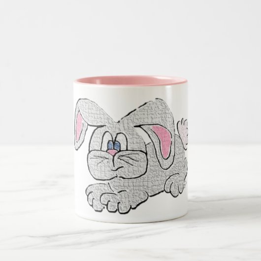 Tasse 2 Couleurs Lapin de Pâques (Centre)