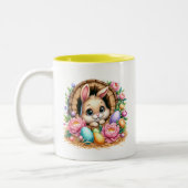 Tasse 2 Couleurs Lapin de Pâques  (Gauche)
