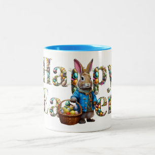 Tasse 2 Couleurs Lapin de Pâques