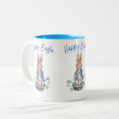 Tasse 2 Couleurs Lapin de Pâques (Devant gauche)