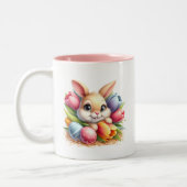 Tasse 2 Couleurs Lapin de Pâques (Gauche)