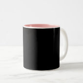 Tasse 2 Couleurs Lapin de Pâques heureux (Devant droit)